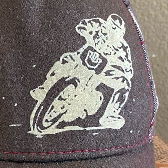 Gorin San Cassel Kids Brown Motorcross Adjustable Baseball Hat.  One Size. VGUC! - Picture 4 of 10